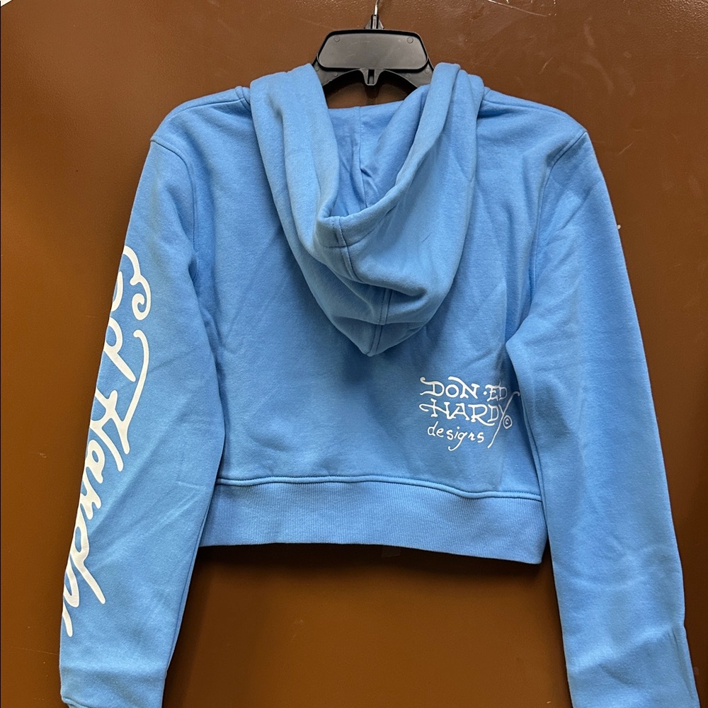 Ed Hardy Baby Blue Bird Zip Up Hoodie - Picture 7 of 7